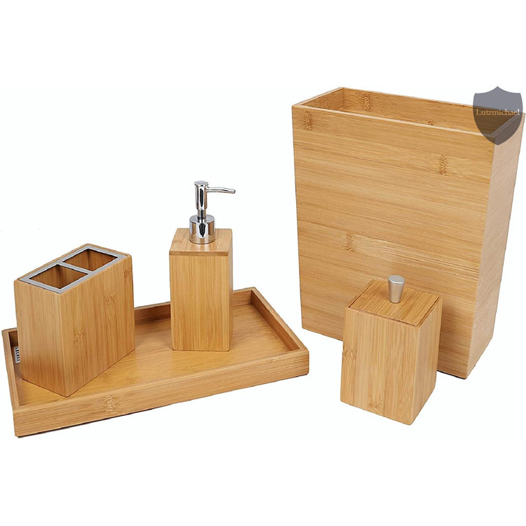 Millwood Pines Soliel 5 Piece Bathroom Accessory Set Wayfair